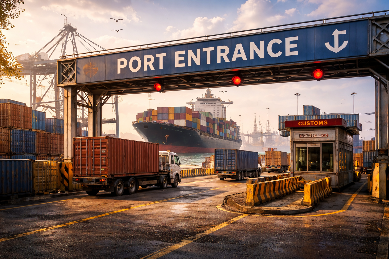 Traveler pulling suitcase at airport